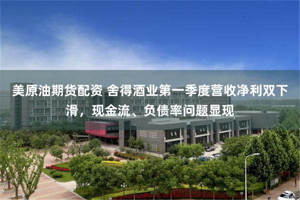 美原油期货配资 舍得酒业第一季度营收净利双下滑，现金流、负债率问题显现