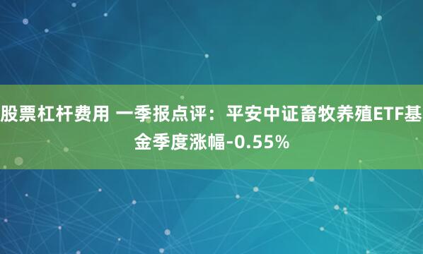 股票杠杆费用 一季报点评：平安中证畜牧养殖ETF基金季度涨幅-0.55%