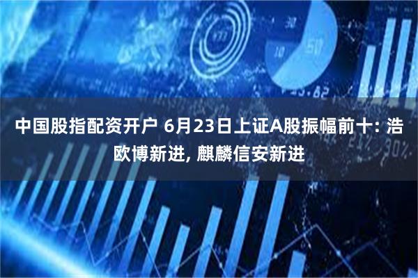 中国股指配资开户 6月23日上证A股振幅前十: 浩欧博新进, 麒麟信安新进
