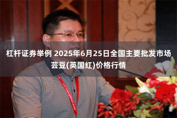 杠杆证券举例 2025年6月25日全国主要批发市场芸豆(英国红)价格行情